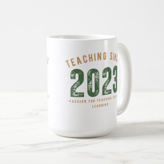 Teacher Mug | Teaching Since 2023 コーヒーマグカップ (正面右)