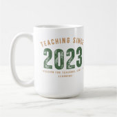 Teacher Mug | Teaching Since 2023 コーヒーマグカップ (左)