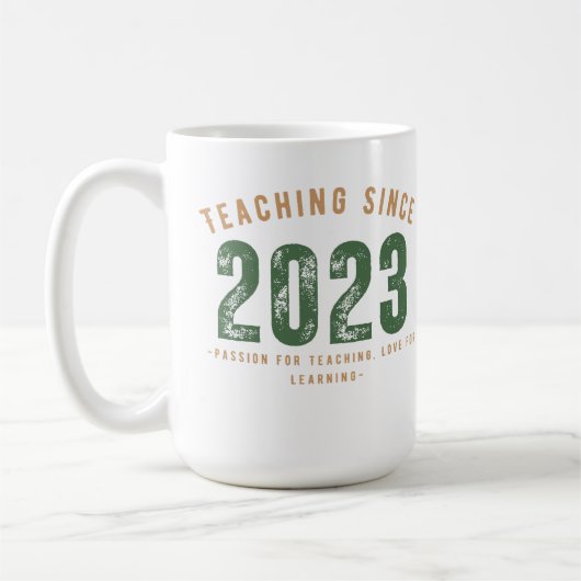 Teacher Mug | Teaching Since 2023 コーヒーマグカップ (左)
