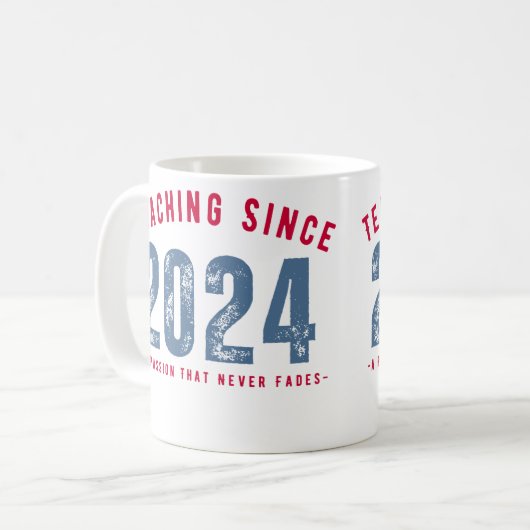 Teacher Mug | Teaching Since 2024 コーヒーマグカップ (正面左)