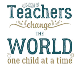 Teacher name elegant quote modern white frame レターヘッド