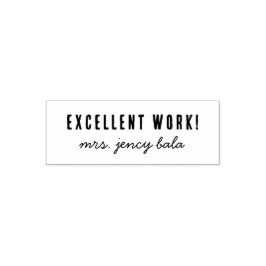 Teacher Name | Great Job Encouragement Design セルフインキングスタンプ