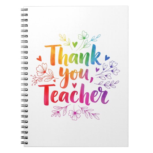Teacher Notebook – Thank You, Teacher! ノートブック (正面)