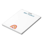 Teacher Notepad – A Note from Rainbow Design ノートパッド (回転)