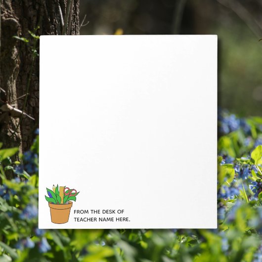 Teacher Notepad with Name Personalization  ノートパッド