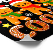 Teacher Of Smart Cookies Funny Gingerbread Teacher ポスター (角)