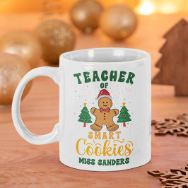 Teacher of Smart Cookies Funny Teacher Christmas コーヒーマグカップ