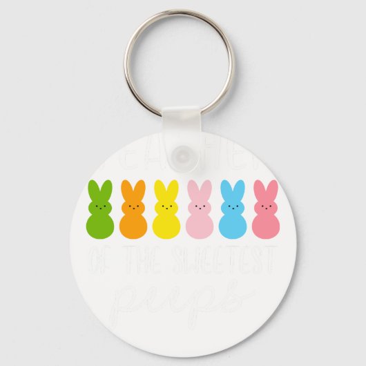 teacher of the sweetest peeps, retro, vintage キーホルダー (正面)