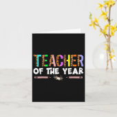Teacher Of The Year Party Gift Teacher Appreciatio カード (黄色い花)