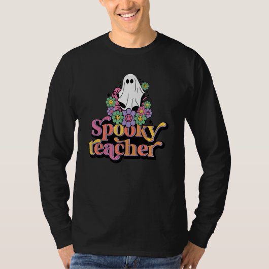 Teacher One Spooky Teacher Halloween Costume 3 Tシャツ (正面)