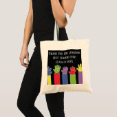 Teacher Personalize Budget Tote Bag トートバッグ (正面(商品))