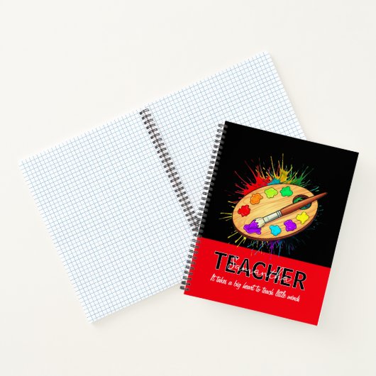 Teacher Personalized Name Phrase Notebook Gift ノートブック (内部)
