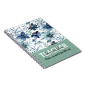 Teacher Personalized Name Phrase Notebook Gift ノートブック (右側)