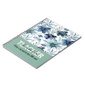 Teacher Personalized Name Phrase Notebook Gift ノートブック (左側)