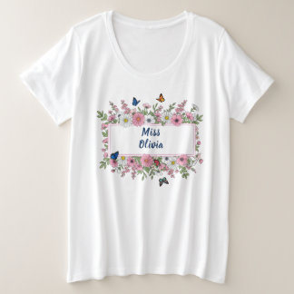 Teacher Personalized Name School Shirt Gift プラスサイズTシャツ