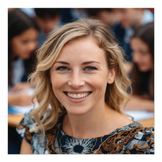 Teacher Photo Customize Personalize フォトプリント (正面)