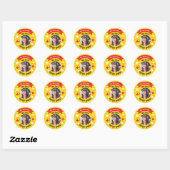 Teacher Photo “Well Done!” Sticker – Personalized  ラウンドシール (シート)
