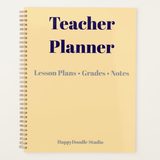 Teacher Planner | Lesson Plans, Grades & Classroom プランナー手帳 (正面)