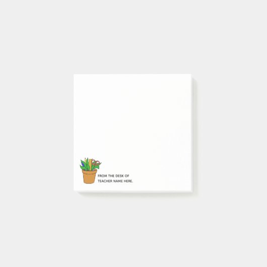 Teacher Post-It Notes with Name Personalization  ポストイット (正面)