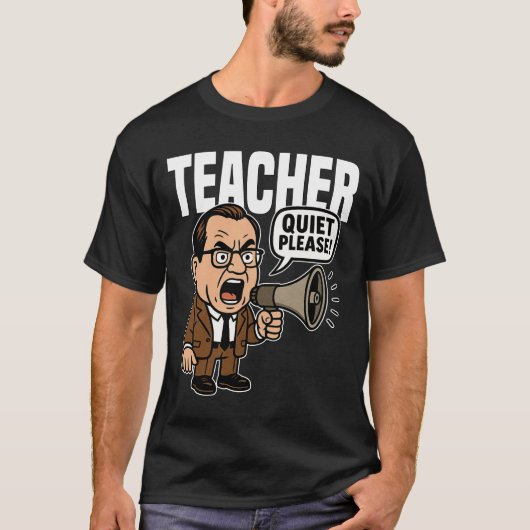 TEACHER - QUIET PLEASE EXPERT Tシャツ (正面)