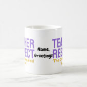 Teacher Respect The Only Required Subject Educatio コーヒーマグカップ (中央)