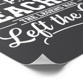 Teacher Retired P.e. Teacher The Legend Has Left T ポスター (角)