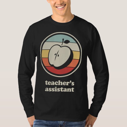 Teacher s Assistant Retro Teaching Assistant Tシャツ (正面)