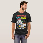 Teacher Saurus T Re Easter Bunny Dinosaur Eggs  Tシャツ (正面フル)