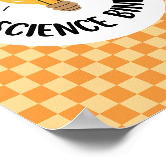 teacher science binder insert or classroom poster ポスター (角)