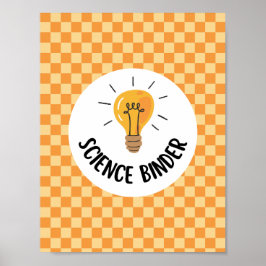 teacher science binder insert or classroom poster ポスター