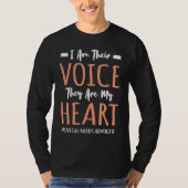 Teacher Special Needs Advocate Quote Am Their Voic Tシャツ (正面)