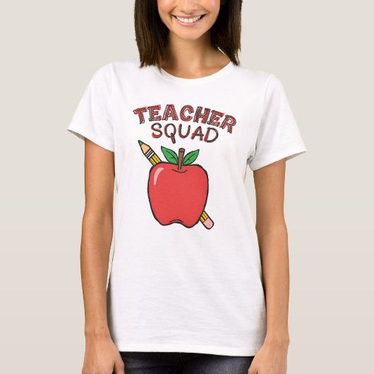 TEACHER SQUAD - 先生への感謝を表す Tシャツ (正面)