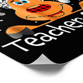Teacher Squad Reindeer Teacher Christmas Xmas  ポスター (角)