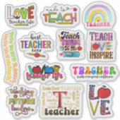 Teacher Stickers シール (正面)