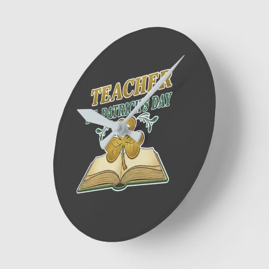 Teacher & Student Class of 2026 - Knowledge is Lig ラウンド壁時計 (傾斜)