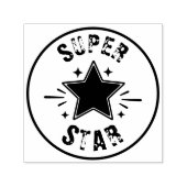 Teacher Student Super Star Encouragement Star Icon セルフインキングスタンプ (デザイン)