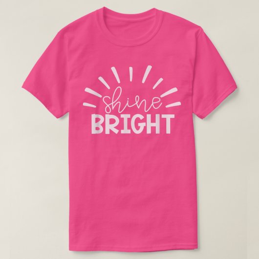 Teacher Student Testing Exam Motivation Shine Brig Tシャツ (デザイン正面)