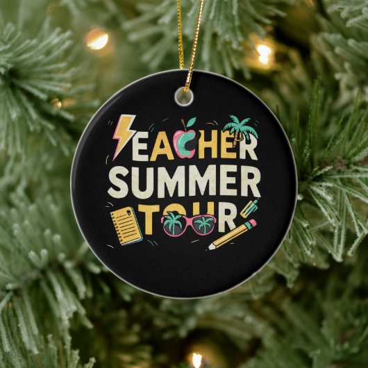 Teacher Summer Tour 2024 最終登校日 セラミックオーナメント (ツリー)