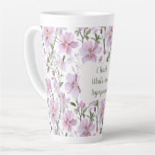 Teacher Superpower Floral Latte Mug カフェラテマグ (左アングル)