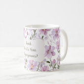 Teacher Superpower Floral Mug – Inspirational Gift コーヒーマグカップ (正面右)