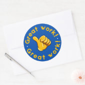 Teacher Supplies for Classroom/great work stickers ラウンドシール (封筒)