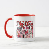 Teacher Sweet Heart Valentine's Mug マグカップ (左)