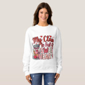 Teacher Sweet Heart Valentine's Sweatshirt スウェットシャツ (正面フル)