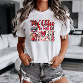Teacher Sweet Heart Valentine's T-shirt Tシャツ