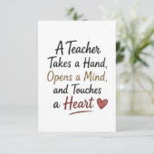 Teacher Takes a Hand Opens a Mind  サンキューカード (スタンド正面)