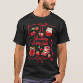 Teacher Teach Loves Insre Strawberry Teaching Is M Tシャツ (正面)