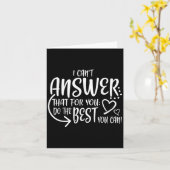 Teacher Test Day Gift Testing Quote State Exam Lad カード (黄色い花)