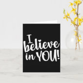 Teacher Test Day I Believe In You Testing Exam Pro カード (黄色い花)