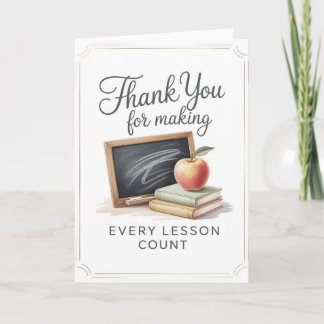 Teacher Thank You Card カード