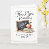 Teacher Thank You Card カード (黄色い花)